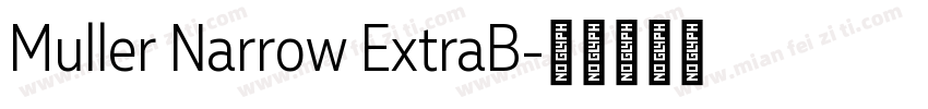 Muller Narrow ExtraB字体转换